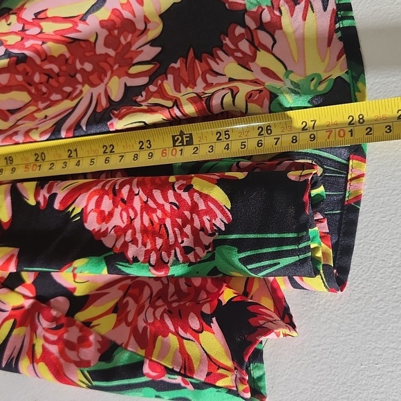 Shein Curve 2XL Floral Print Long Sleeve Open Front Kimono Jacket - Picture 7 of 9